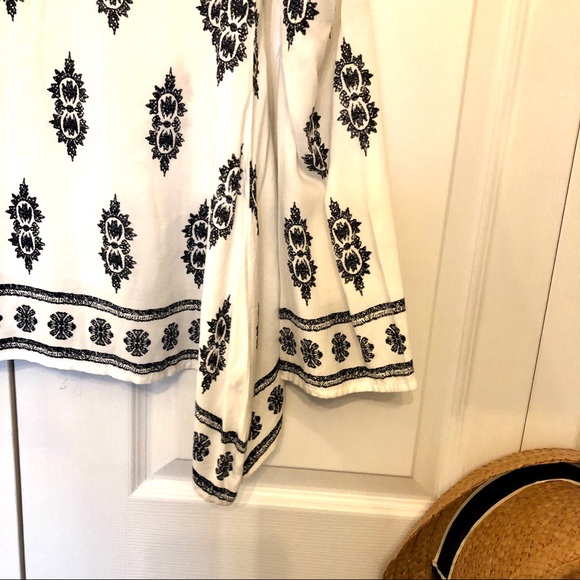 NWOT Harlow White/black Boho tunic XS - Picture 4 of 6